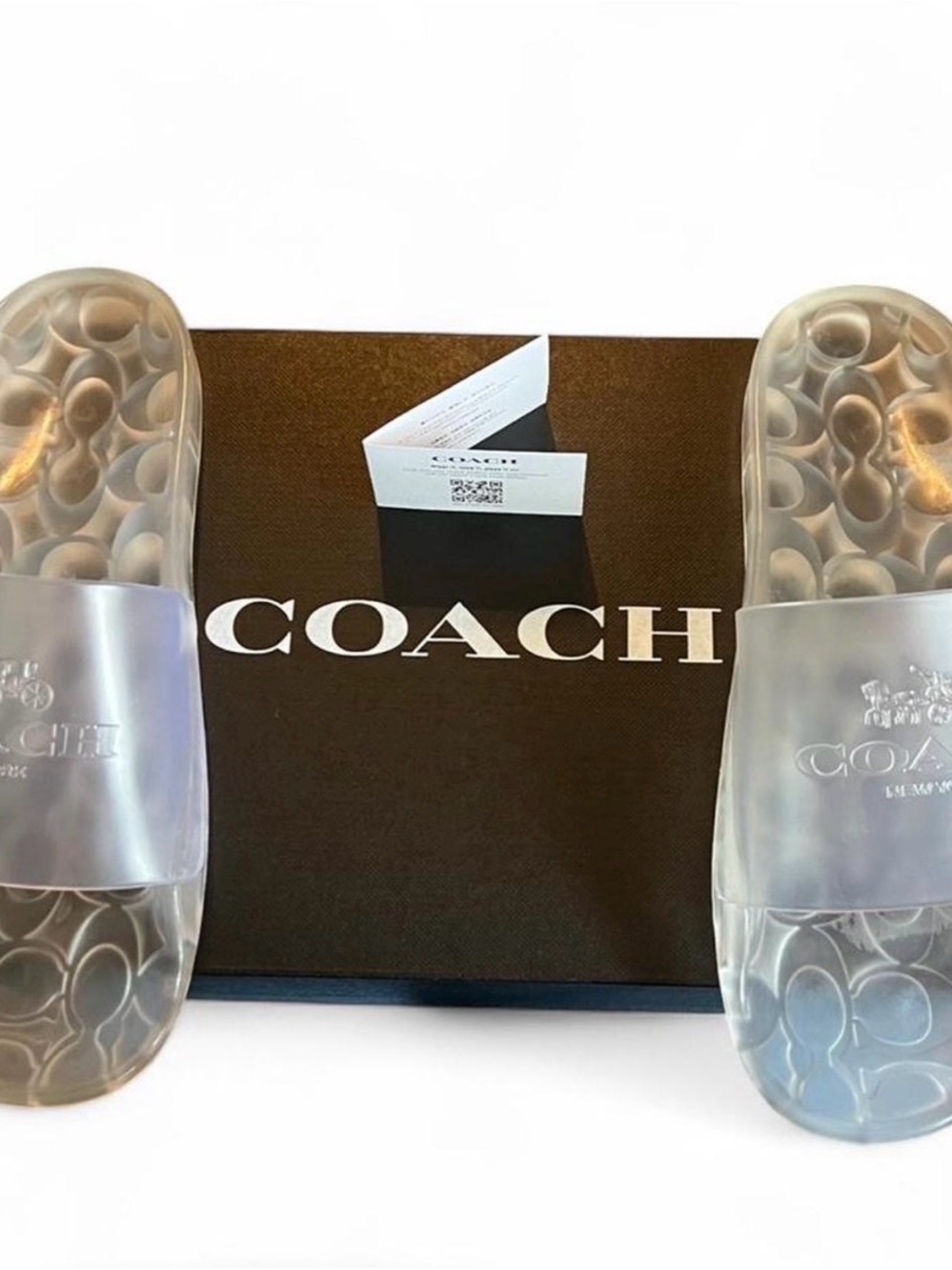 Coach Clear Ulyssa Rubber Slide - Picture 2 of 3